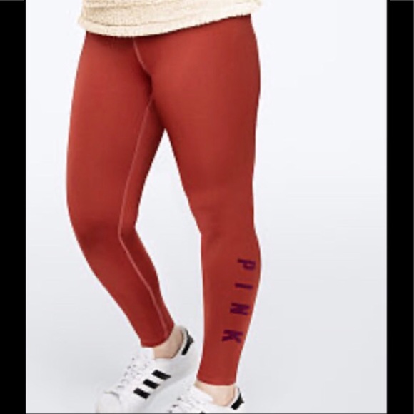 Pink Victoria’s Secret Fleece Lined Leggings NWT - Picture 1 of 10